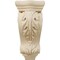 Ekena Millwork 3 1/2"W x 2 7/8"D x 7 3/4"H Small Farmingdale Acanthus Corbel, Rubberwood COR03X02X07FRRW - alternate 4